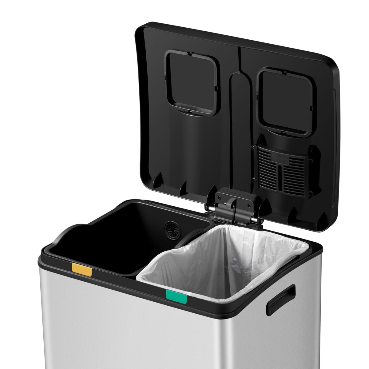 EKO Rejoice 30+30L Extra Large Stainless Steel Pedal Bin