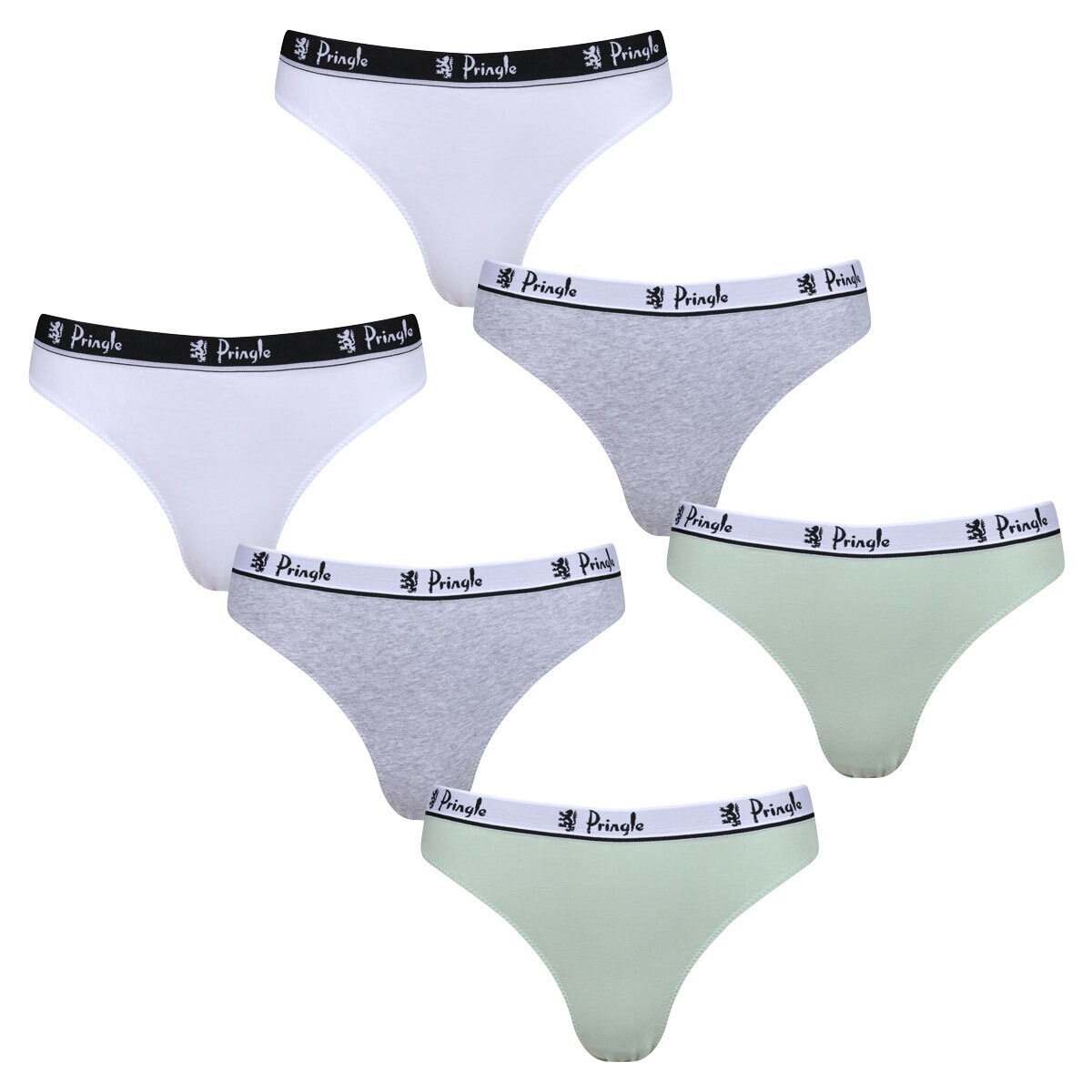 Pringle High Rise Brief, 2 x 3 Pack