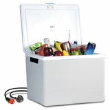 Koolatron 12V Electric Cooler 34L, Cool/Warm Box with Adjustable Strap in Grey