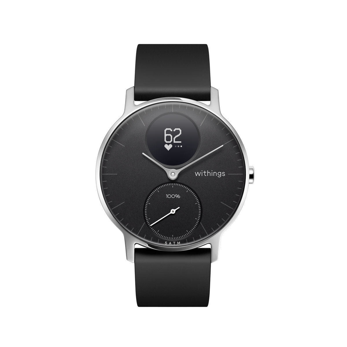 Front image of Withings Steel HR 36mm in Black