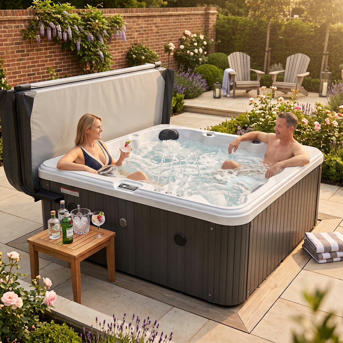 Blue Whale Spa Olive Bay 54-Jet 6 Person Hot Tub - Delivered and Installed