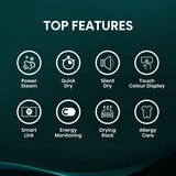 Hisense KitchenFit 5i Series DH5I104BBAB, 10kg Heat Pump Dryer, A+++ Rated in Black