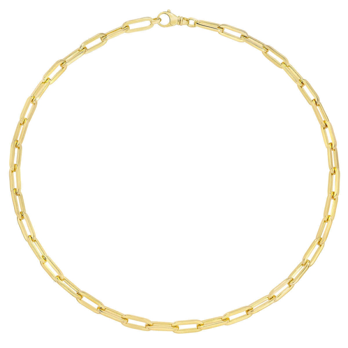 14kt Yellow Gold Paperclip 24" Necklace