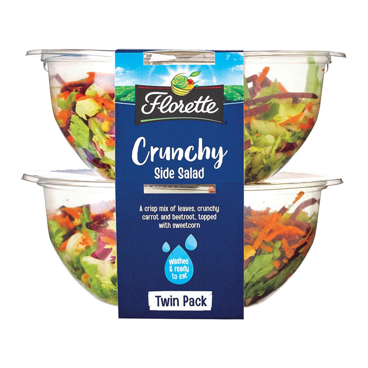 2 Bowls of Florette Crunchy Side Salad