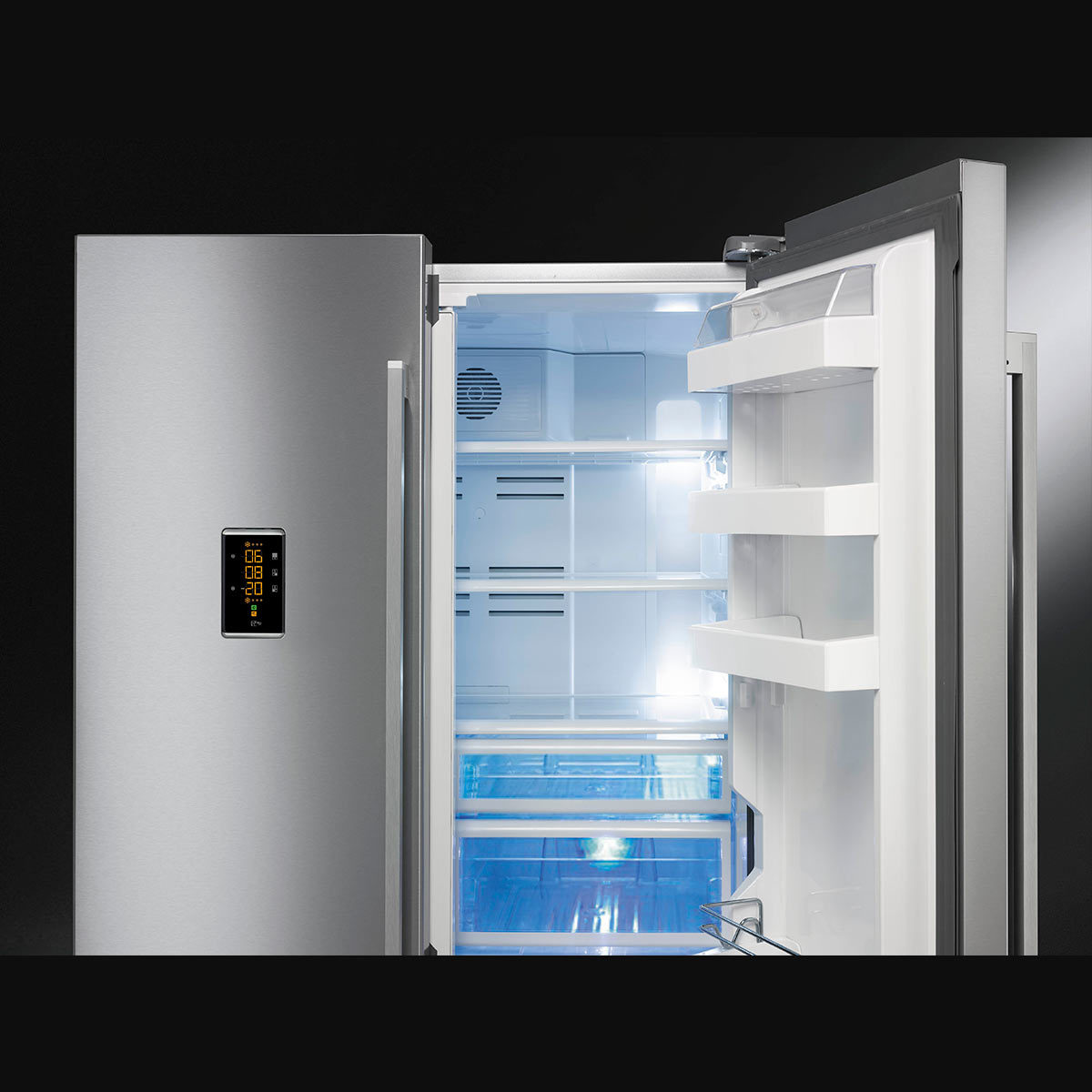 Smeg FQ60XPE, Multidoor Fridge Freezer A+ Rated in Stainless Steel