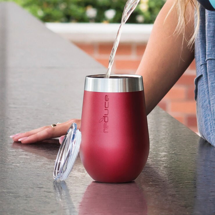 REDUCE Stainless Steel Vacuum Insulated Wine Tumblers, 4 Pack Costco UK