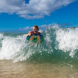 Scott Burke Krypton 3.5ft (1.07m) Bodyboard with Coiled Leash in Blue