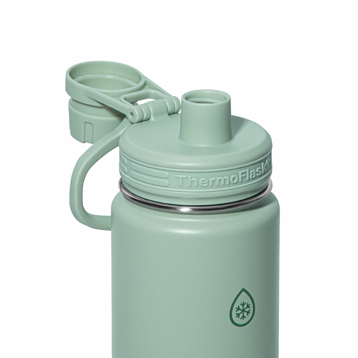 ThermoFlask Stainless Steel Water Bottle 710ml, 2 Pack in Sage Green & Velvet Rose