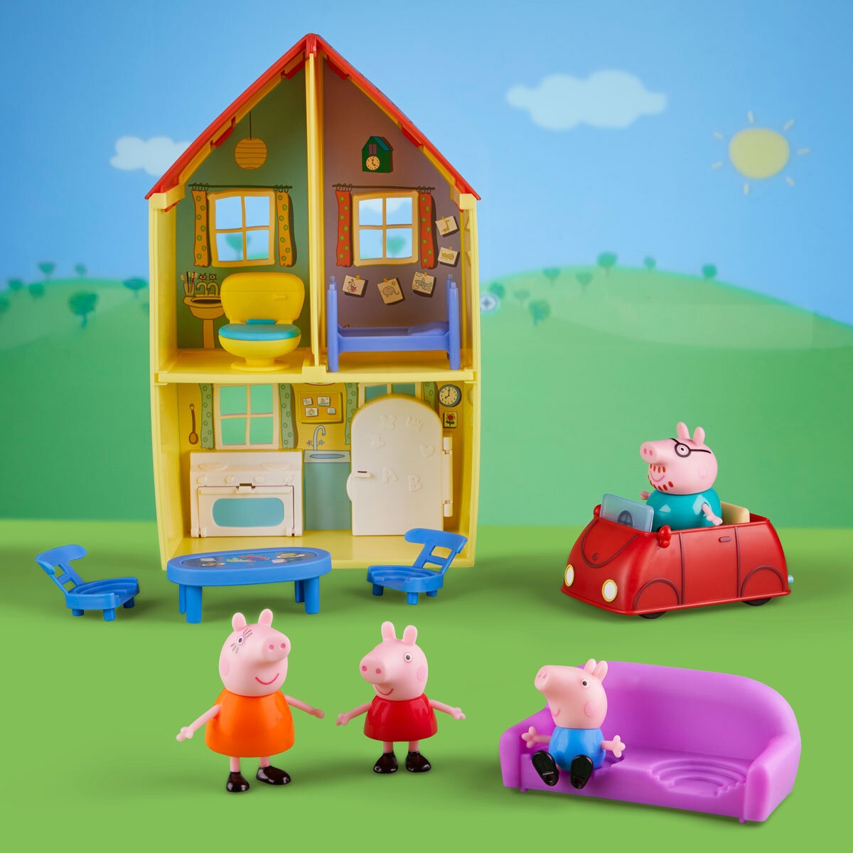 Peppa Pig Toy Learning Video for Kids - Peppa Pig Gets a New Pool