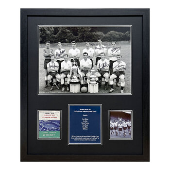 Tottenham 1961 Double Winners Signed Framed Photograph