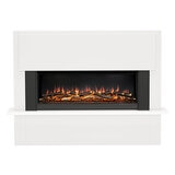 Flare Fairview Electric Fireplace Suite in White, 2kW
