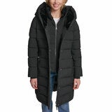 DKNY Women's Puffer Coat with Plush Hood DKNY Women's Puffer Coat with Plush Hood