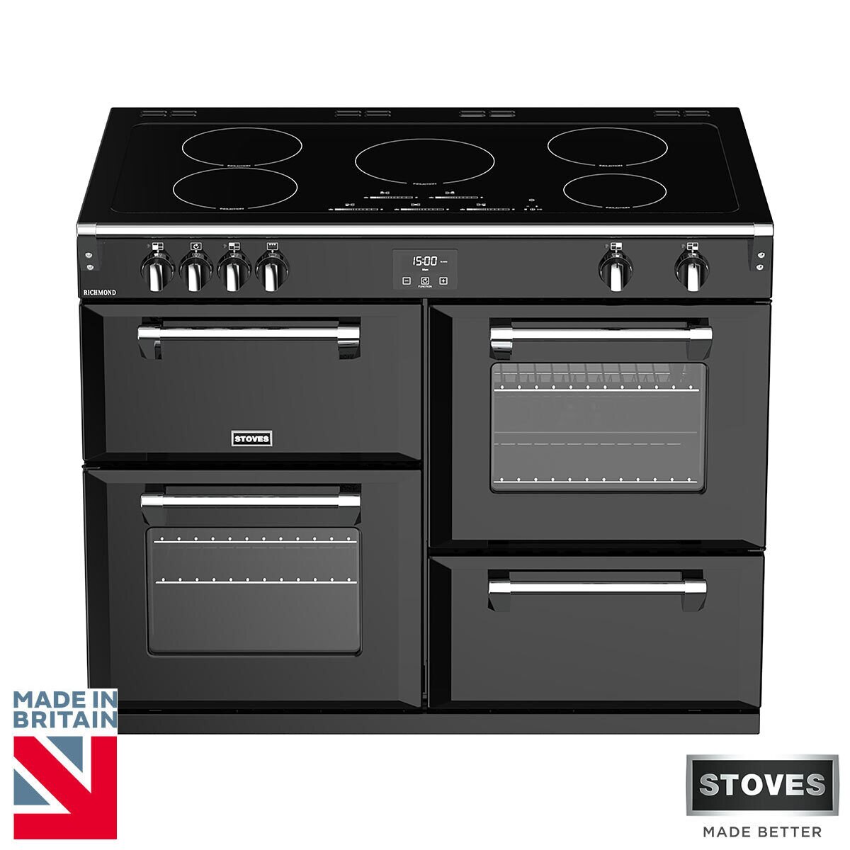 Stoves Richmond S1100Ei, 110cm, Induction Range Cooker, A...