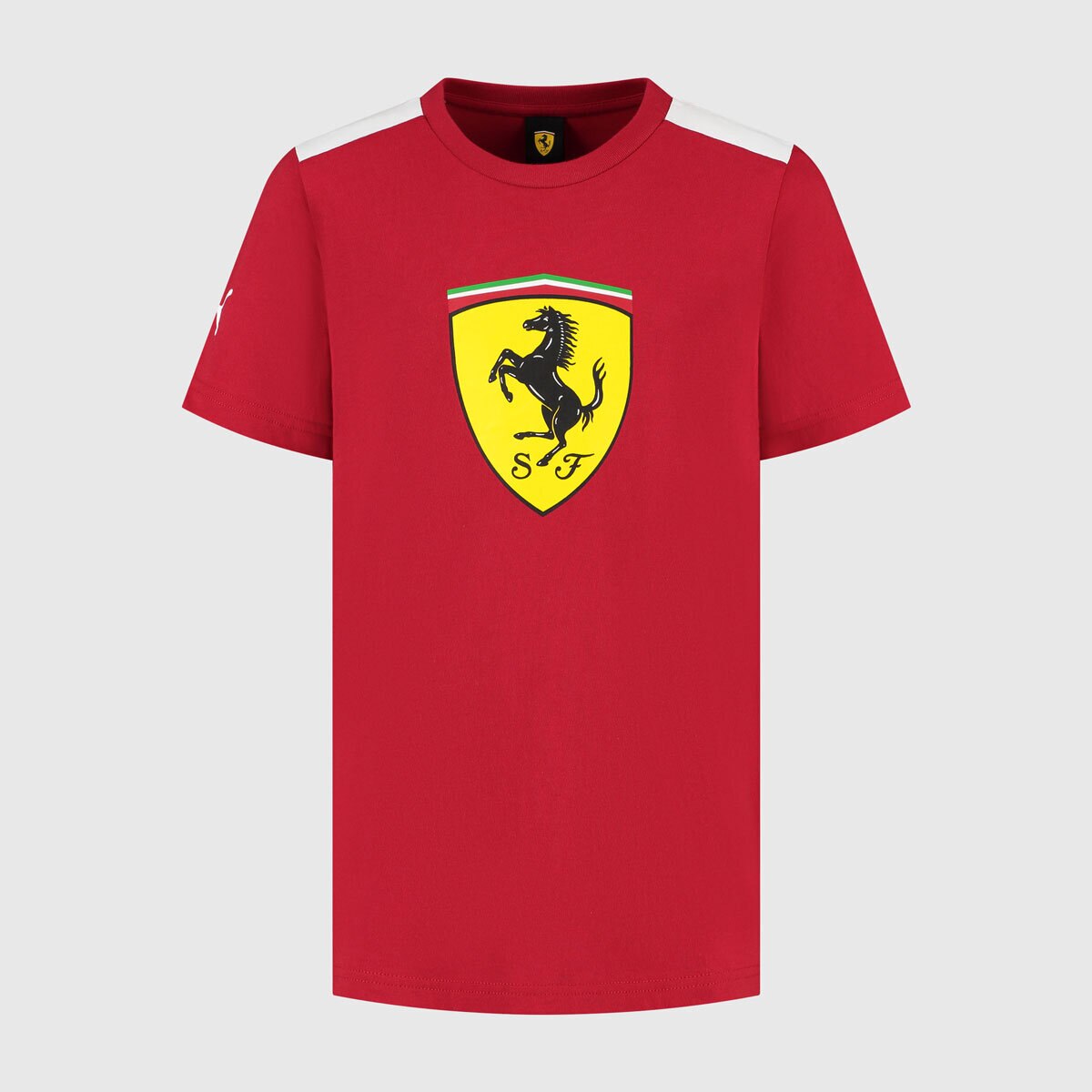 Scuderia Ferrari F1 Large Shield T-Shirt in Red, 5 Sizes