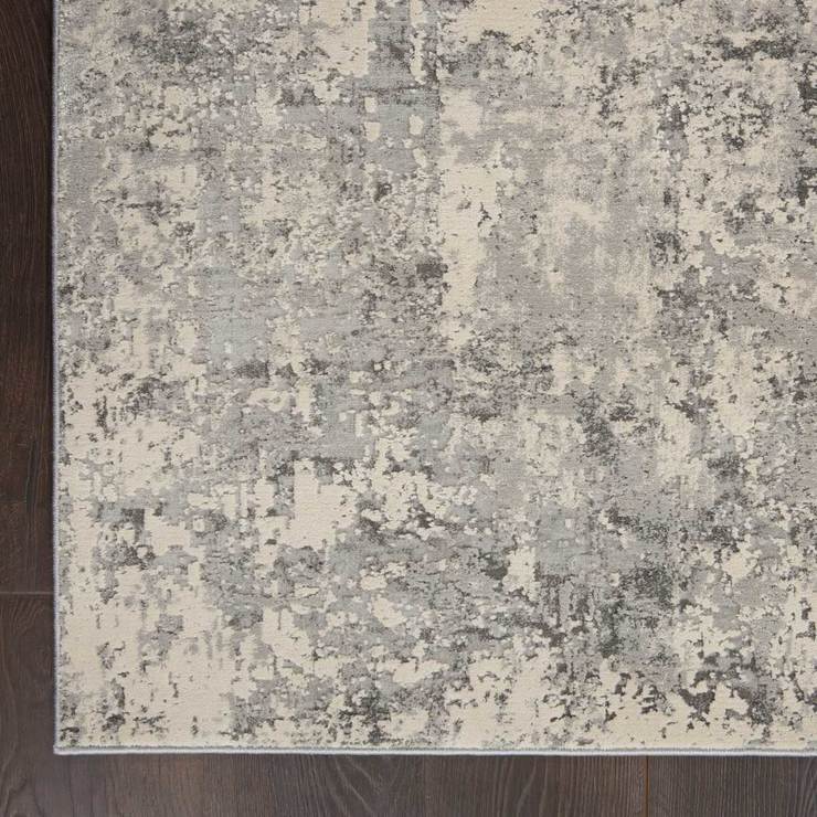 Rustic Textures Mottled Grey Rug, 240 x 320 cm
