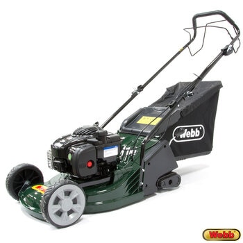 Webb 140cc Briggs & Stratton Engine 43cm Self-Propelled Petrol Rear-Roller Lawn Mower - Model WERR17SP 