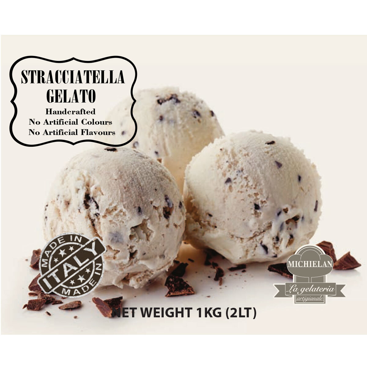 Michielan Stracciatella Gelato, 2L