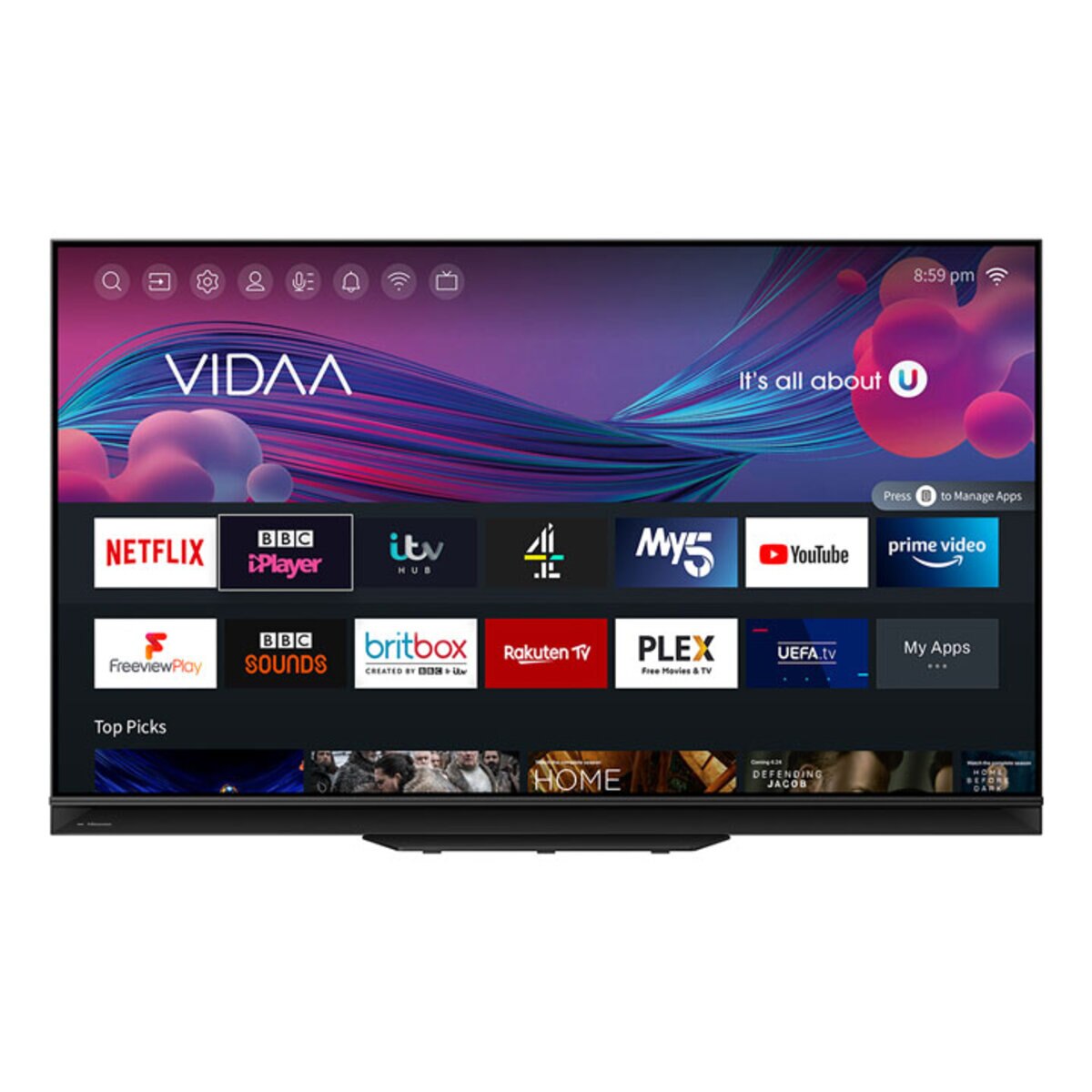 Buy Hisense 75U9GQTUK 75 Inch 4K Ultra Mini LED Smart TV at Costco.co.uk