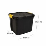 Strata 42L Heavy Duty Storage Box - 2 Pack