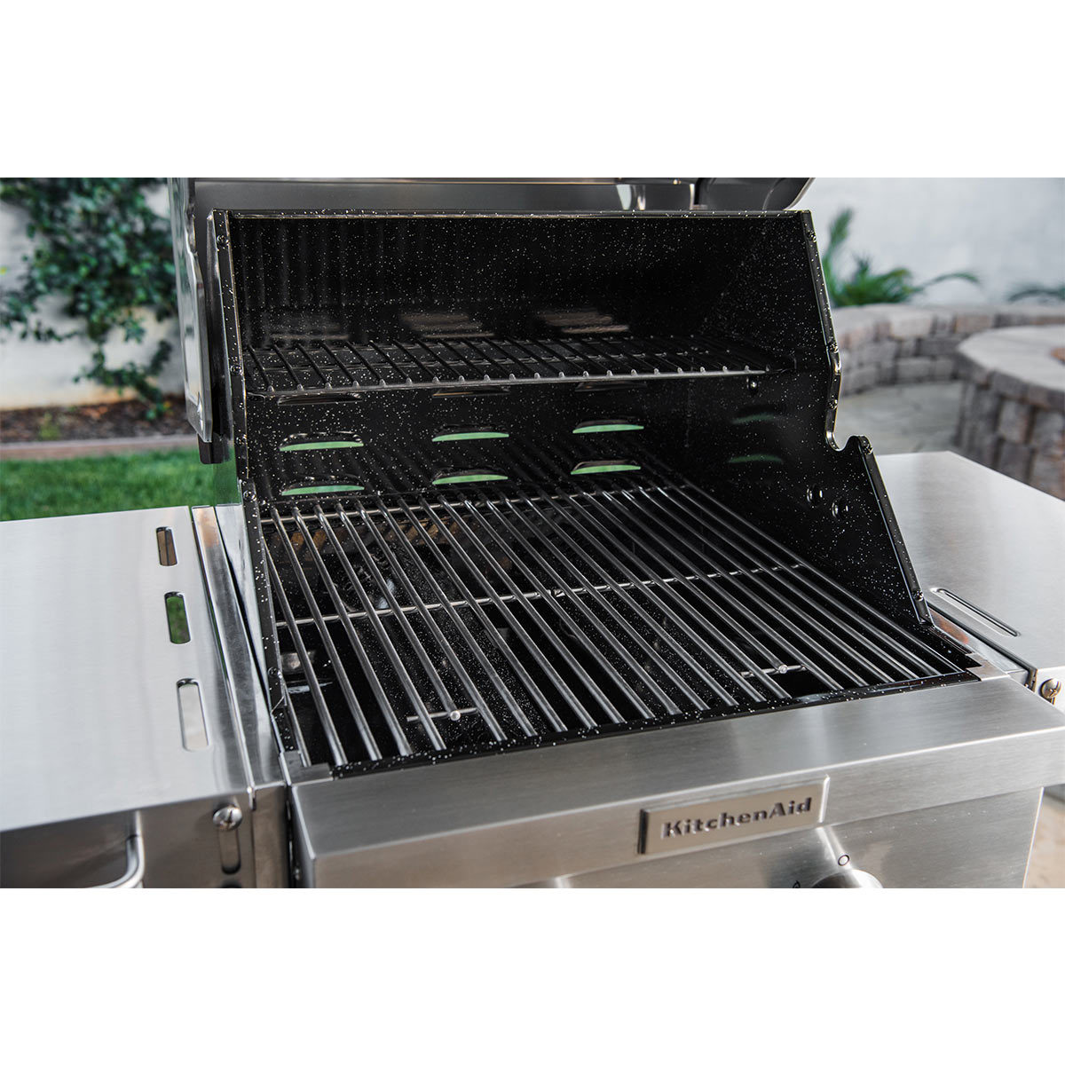 KitchenAid 2 Burner Stainless Steel Gas Barbecue + Cover Costco UK