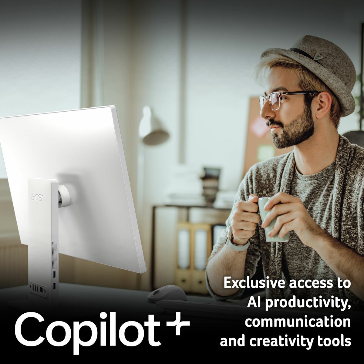 Acer S24-B, Intel Core Ultra 5, 16GB RAM,512GBSSD, 24 Inch All in One Desktop PC, DQ.BSBEK.001