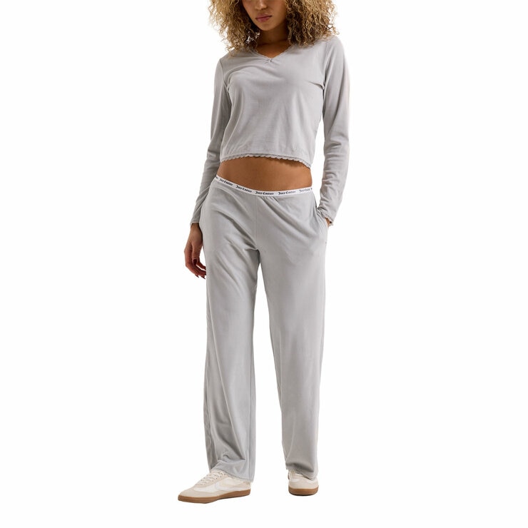 Juicy Couture Ladies 2 Piece Waffle Lounge Set