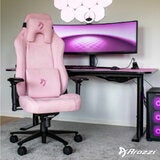 Arozzi Vernazza SuperSoft™ Fabric Gaming Chair, Pink Arozzi Vernazza SuperSoft™ Fabric Gaming Chair, Pink