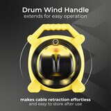 Masterplug 20M Cable Reel with 2 IP54 Sockets