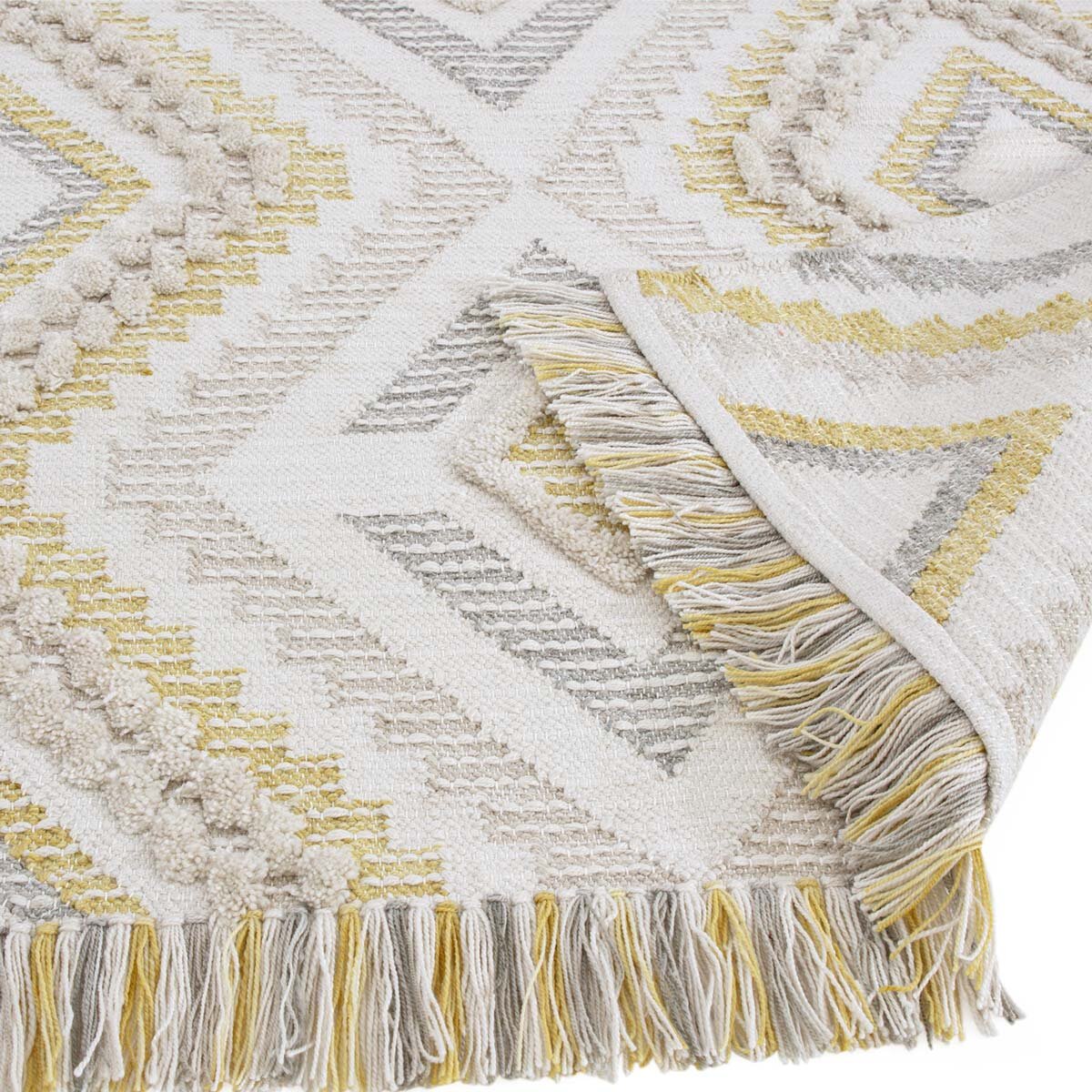 Carlton Hand Woven Indoor / Outdoor Rug in 3 sizes, Mustard