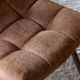 Gallery Darwin Brown Faux Leather Dining Chair, 2 Pack