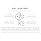 Page spread of learn to write