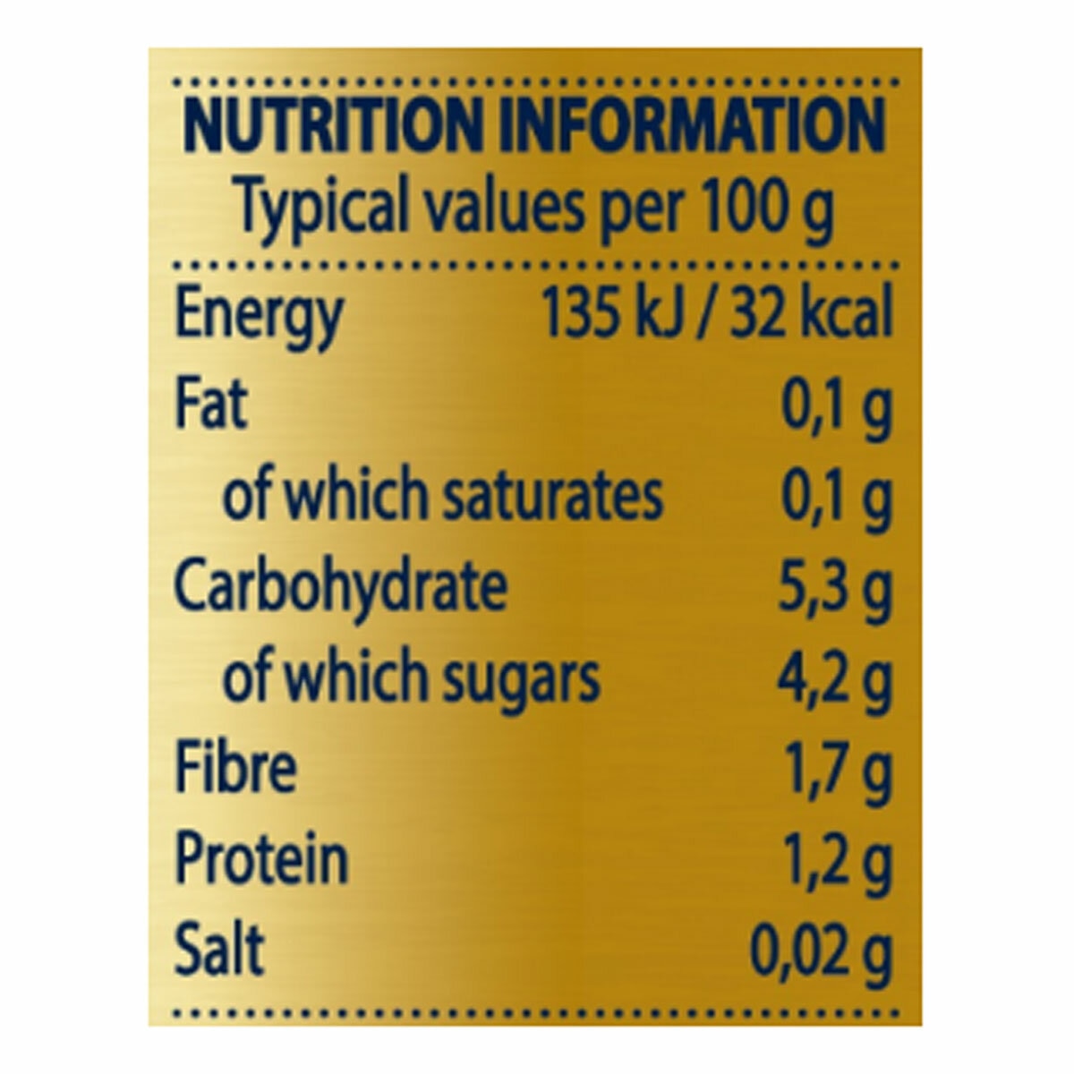 Nutritional Information