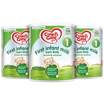 Cow & Gate 1 First Infant Milk Powder, 3 x 700g