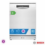 Bosch SMS4EMW06G Series 4, Freestanding 14 Place Setting Dishwasher, B Rated in White Bosch SMS4EMW06G Series 4, Freestanding 14 Place Setting Dishwasher, B Rated in White