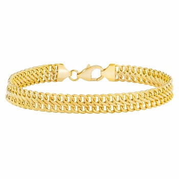 14ct Yellow Gold Infinity Link Bracelet