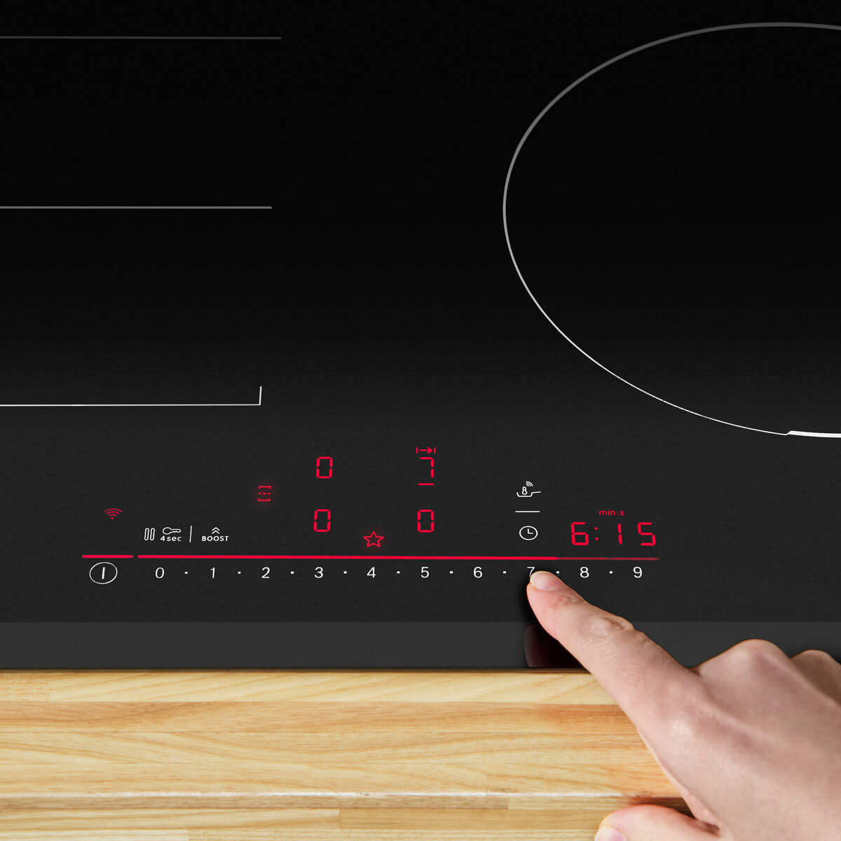 Bosch Series 6 PIX631HC1E 60cm Induction Hob in Black Bosch Series 6 PIX631HC1E 60cm Induction Hob in Black