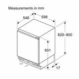 Bosch Series 4, GUN21VFE0G Built Under Freezer, E Rated Bosch Series 4, GUN21VFE0G Built Under Freezer, E Rated