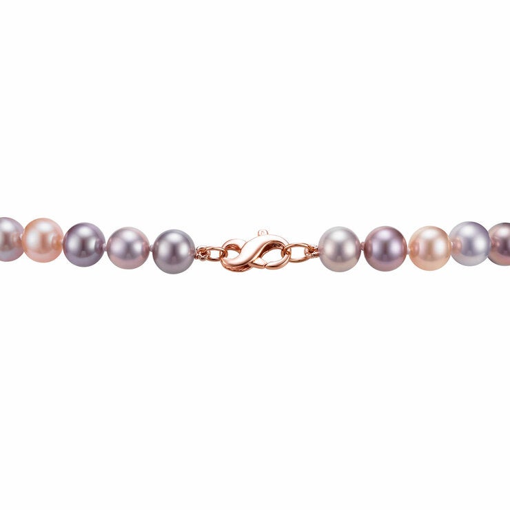 8-8.5mm Freshwater Multi Pink Pearl Necklace, 14ct Rose Gold 8-8.5mm Freshwater Multi Pink Pearl Necklace, 14ct Rose Gold