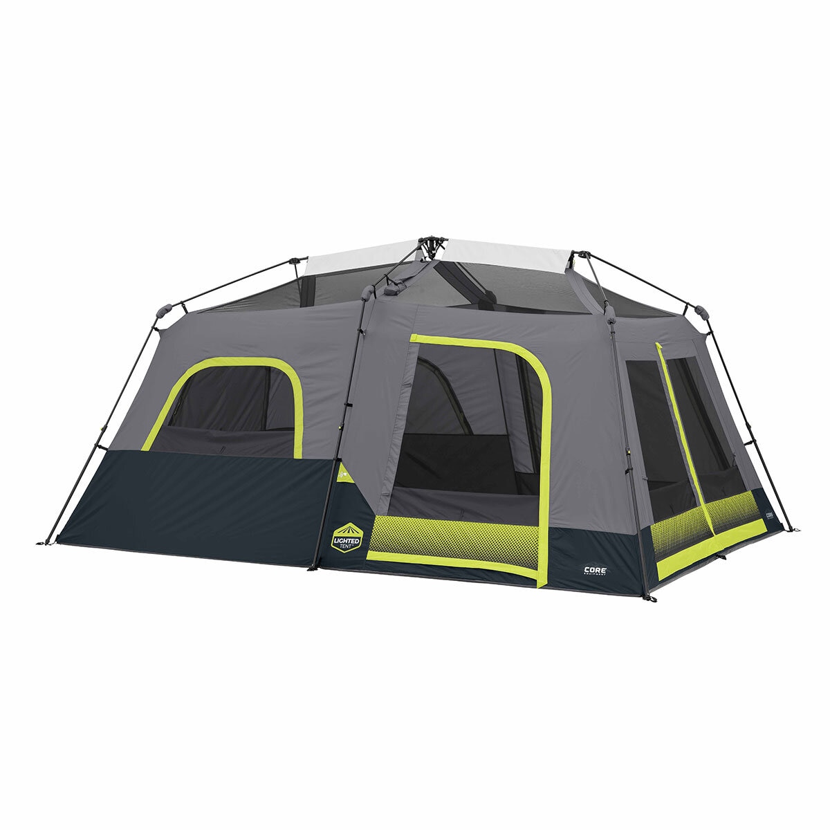 Core 10 Person Lighted Instant Cabin Tent