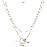 14ct Yellow Gold Love Rings Necklace 14ct Yellow Gold Love Rings Necklace