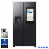 Samsung RS90F66BEFEU, Side by Side Fridge Freezer, E Rated in Black