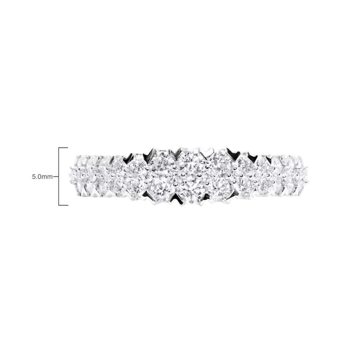 0.78ctw Round Brilliant Cut Diamond Ring, 18ct White Gold