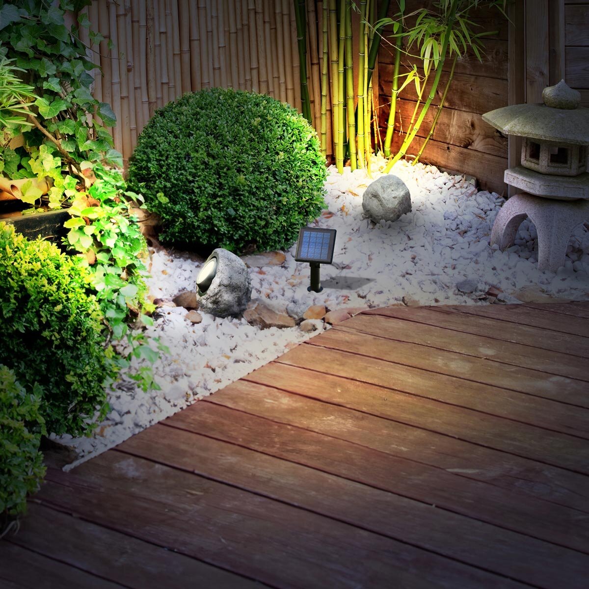 Lifestyle ADC LED Solar Rock Spotlight 2 pack