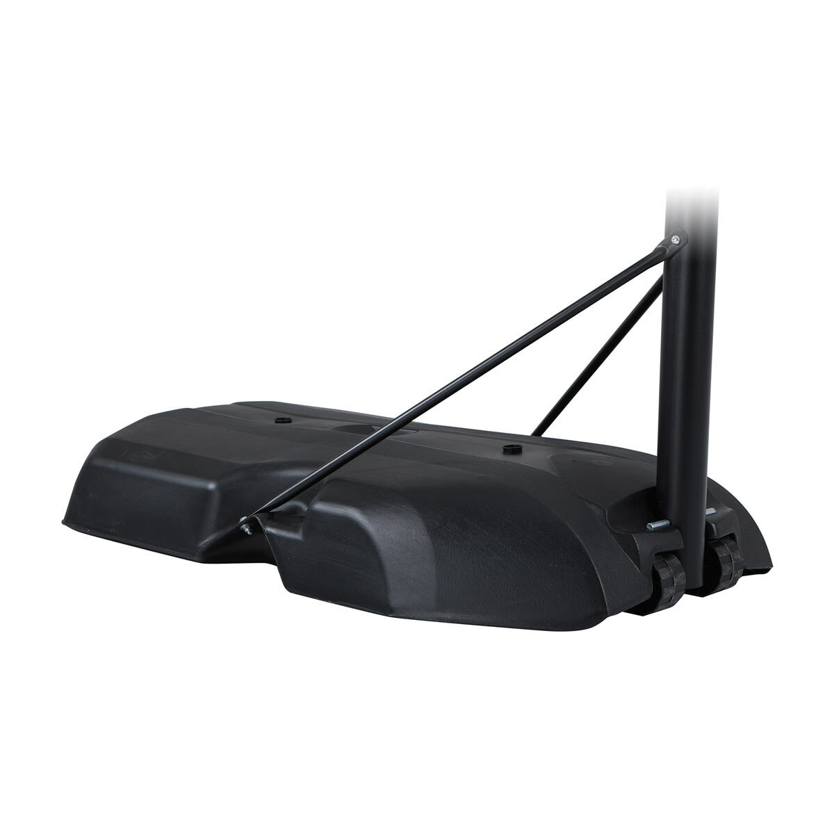 Studio image of the base of the 44 inch basketball hoop