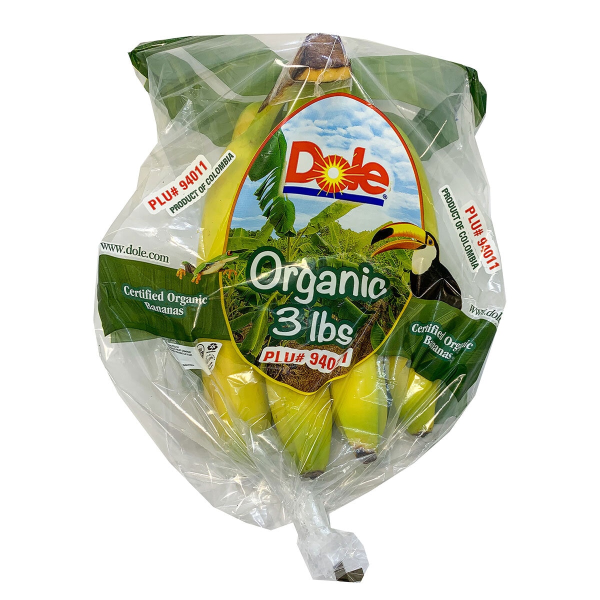 3LB PACK OF DOLE ORGANIC BANANAS