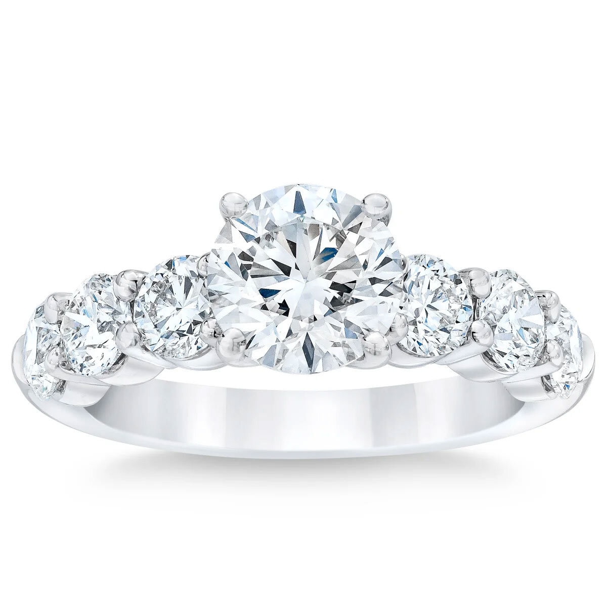 3.69ctw Round Brilliant Cut Diamond Ring, Platinum