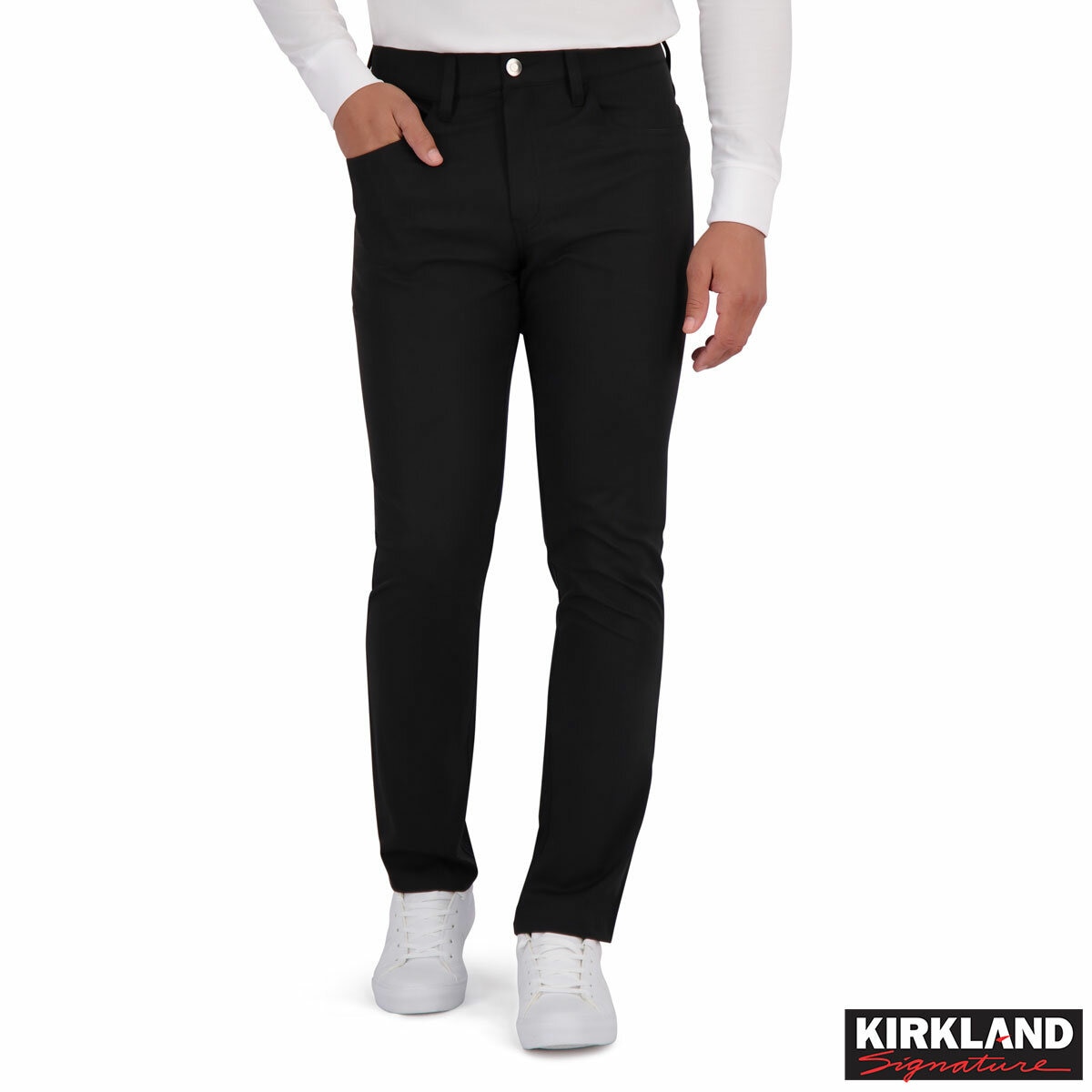 Kirkland Signature Men's 5 Pocket Pant in Black