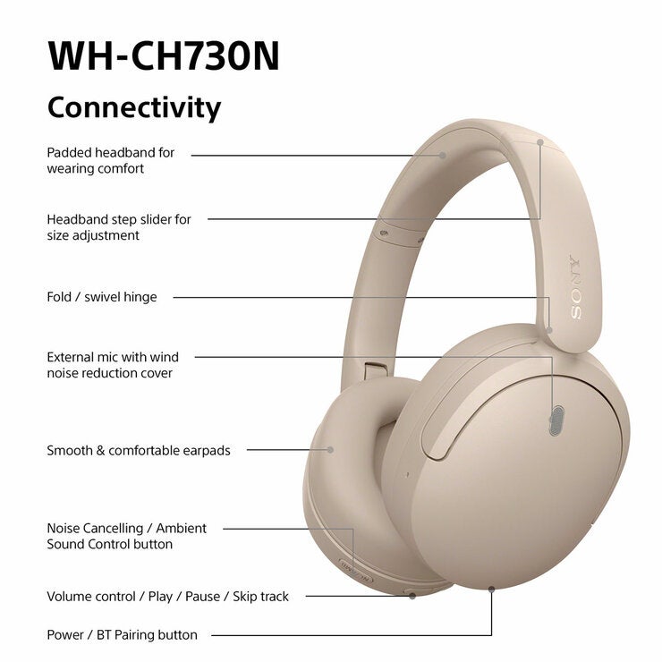 Buy Sony WHCH730N Wireless Over-Ear Headphones at Costco.co.uk