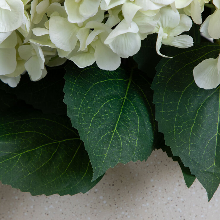 Artificial Hydrangea in Planter