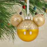 Buy Mickey Icon Ornaments Set of 4 Gold Lifestyle Image at Costco.co.uk